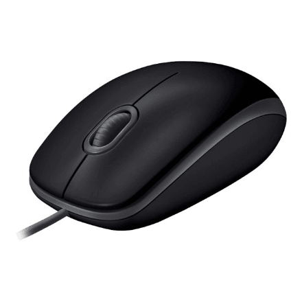 Logitech B110 Silent wired mouse, USB, black
