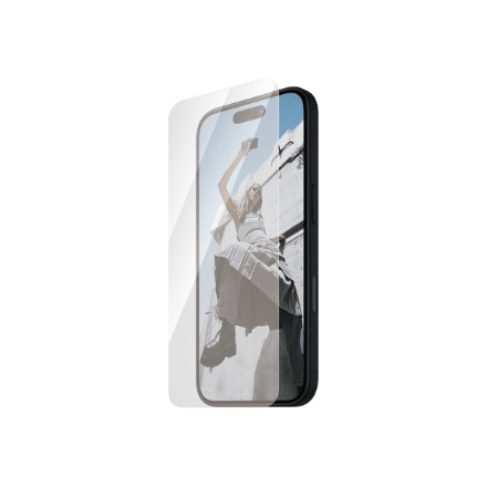 PanzerGlass Ultra-Wide Fit ekraanikaitseklaas iPhone 16 telefonile, läbipaistev