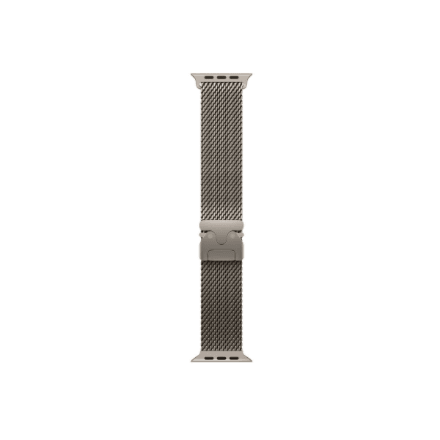 APPLE 49mm Natural Titanium Milanese Loop - Medium | Apple