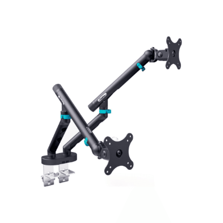 Digitus Desk Mount | Tilt, rotation, pivot | Dual design monitor mount, 2x 35", 2x 10 kg | 35 " | Maximum weight (capacity) 20 kg | Black