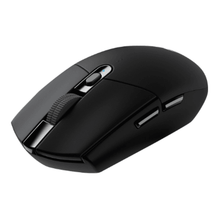 Logitech G305 wireless mouse, battery-powered, black