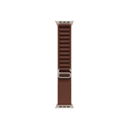 APPLE 49mm Burgundy Alpine Loop - Medium - Natural Titanium Finish | Apple