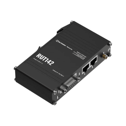 Teltonika | Ethernet Router with RS232 (RUT142000000) | RUT142 | 802.11n | 10/100 Mbit/s | Ethernet LAN (RJ-45) ports 1 | Mesh Support No | MU-MiMO No | No mobile broadband