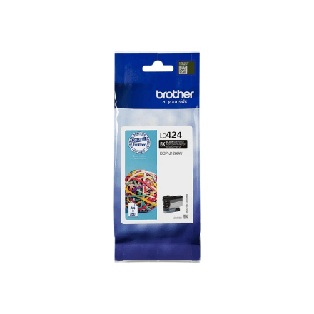 Brother LC424BK tindikassett, must, 750 lk