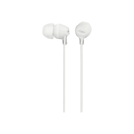 Sony MDR-EX15LP In-Ear Wired Earbuds, White