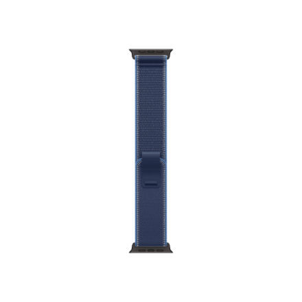 Apple | 49mm Blue/Bright Blue Trail Loop - S/M - Black Titanium Finish