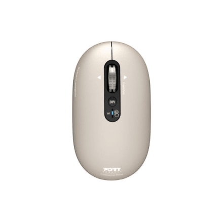 PORT CONNECT Mouse | PURE MAC | Wireless | Bluetooth | Beige Perle
