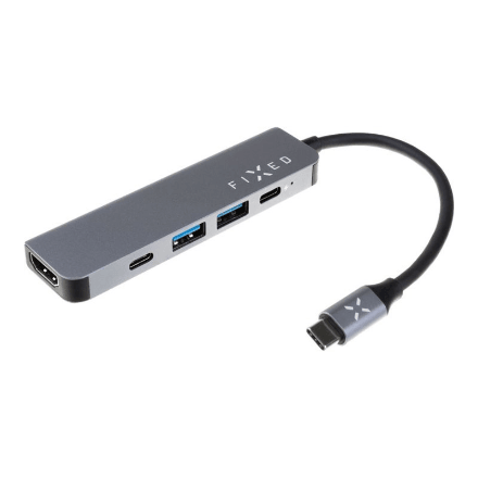 USB-C jagur Fixed Mini FIXHU-MN-GR, 5 porti, hall