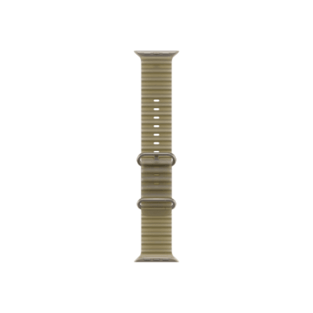 APPLE 49mm Translucent Kelp Ocean Band - Natural Titanium Finish | Apple