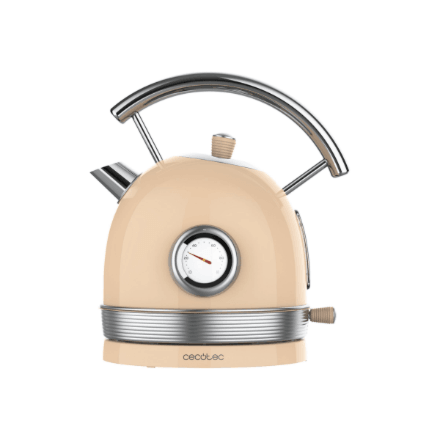 Cecotec ThermoSense 420 Vintage veekeetja, helebeež, 1.8 l, 2200 W