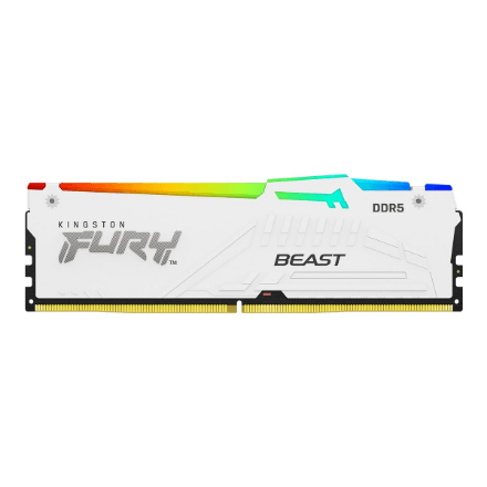 Память Kingston FURY Beast RGB 16 ГБ DDR5 6400 МГц CL32 EXPO, белая