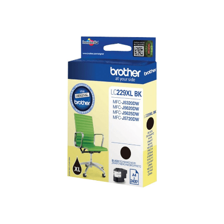 Brother LC229XLBK tindikassett, must, 2400 lk