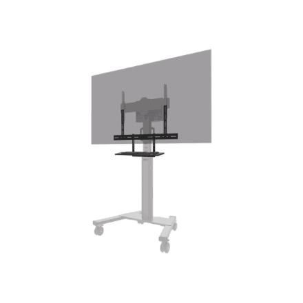 Neomounts Floor stand | AV40-500BL Keyboard Shelf Kit | Height adjustment | 43-110 " | Maximum weight (capacity) 2.5 kg | Black