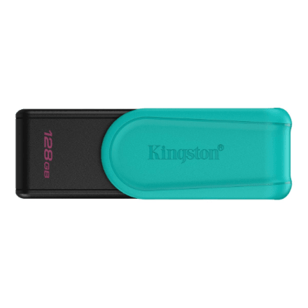 Kingston DataTraveler Exodia S 128 GB USB flash drive, black/turquoise