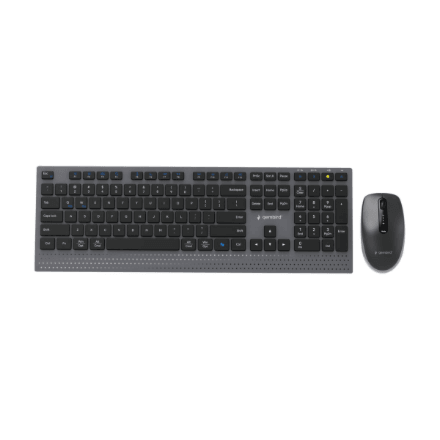 Gembird KBS-WPS-02 | Keyboard and Mouse Set | Wireless | US | Bluetooth | Black