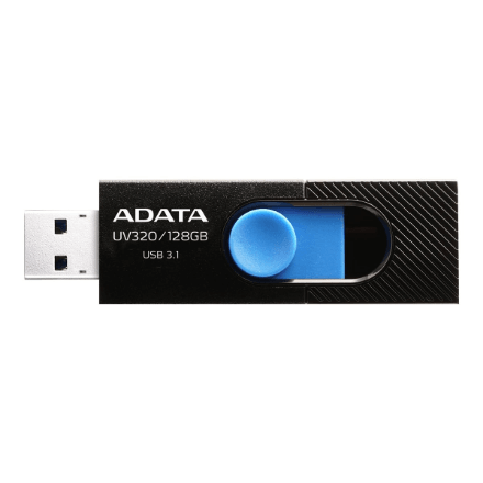 ADATA UV320 128 GB USB-mälupulk, must-sinine