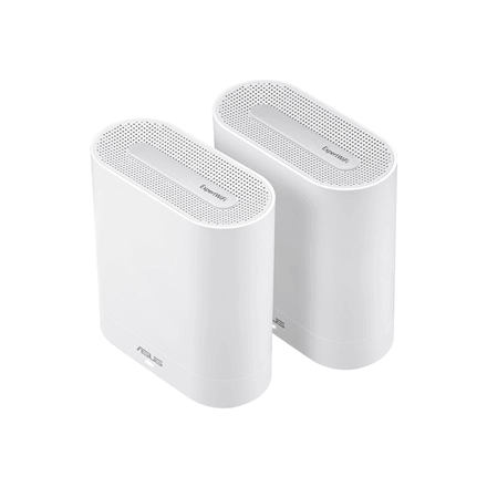 Asus | Wifi 6 802.11ax Tri-band Business Mesh System | EBM68 (2-Pack) | 802.11ax | 4804 Mbit/s | 10/100/1000 Mbit/s | Ethernet LAN (RJ-45) ports 3 | Mesh Support Yes | MU-MiMO No | No mobile broadband | Antenna type Internal | 1