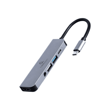 Cablexpert USB-C 5-in-1 adapter A-CM-COMBO5-02, HDMI ja PD