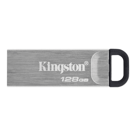 Kingston DataTraveler Kyson 128 GB USB-mälupulk, must-hall
