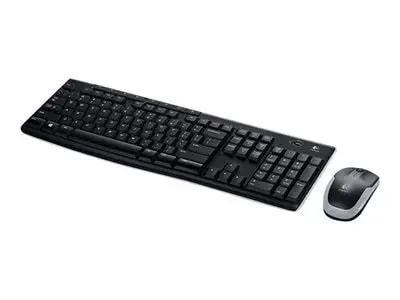 Logitech MK270 wireless keyboard and mouse set, DE layout, black