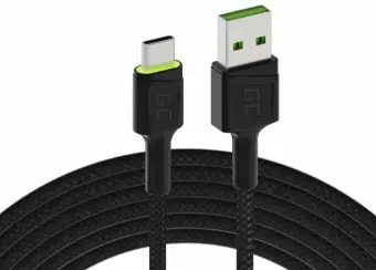 Kaabel USB-A – USB-C Green Cell GC Ray, 1,2 m