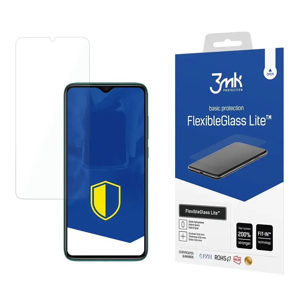 Kaitseklaas Xiaomi Redmi Note 8 Pro, 3MK FlexibleGlass Lite