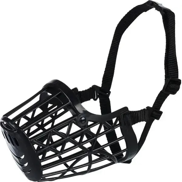 Trixie Muzzle plastic dog muzzle, M–L, 26 cm/7 cm