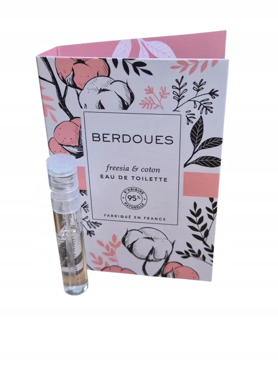 Tualettvesi Berdoues Freesia & Coton, unisex, proov 1,2 ml