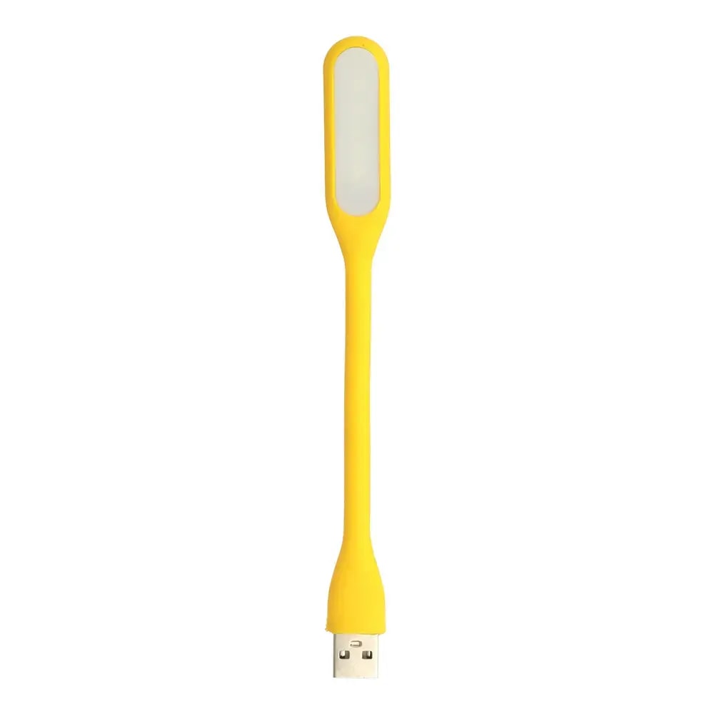 USB LED-minilamp silikoonist, painduv, kollane