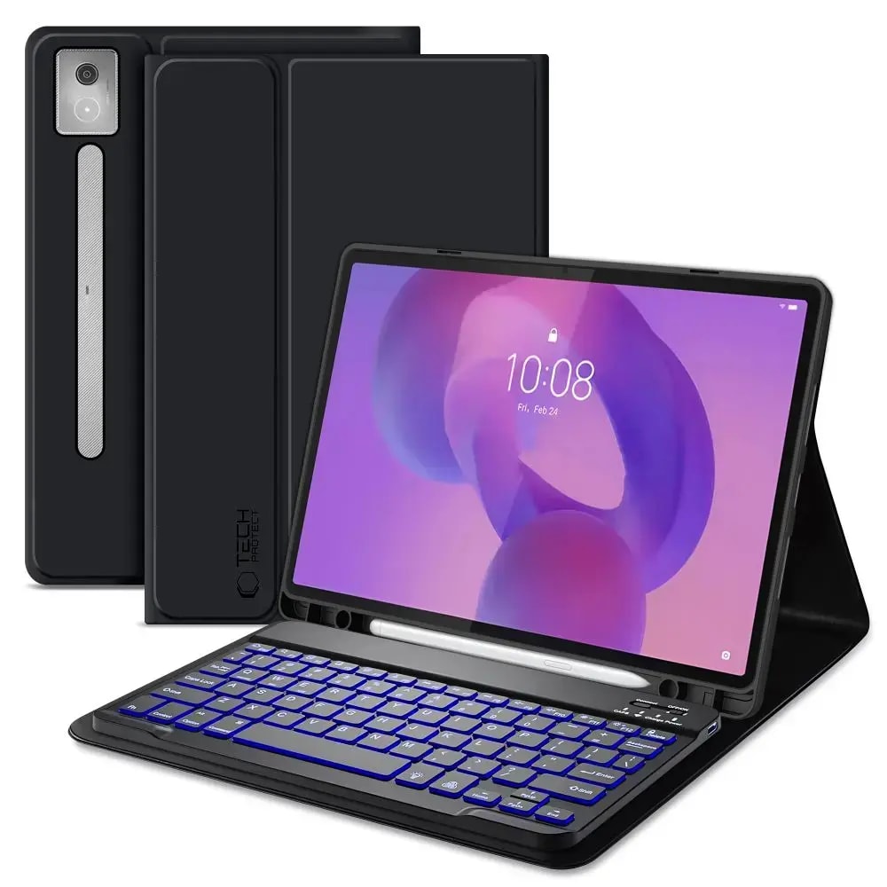Чехол с клавиатурой для Lenovo Idea Tab Pro Tech-Protect SC Pen, чёрный