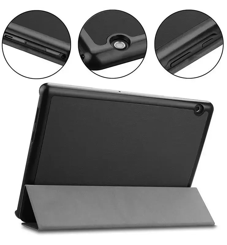 Чехол-книжка для Samsung Galaxy Tab S9 FE+ Tactical Book Tri Fold, чёрный