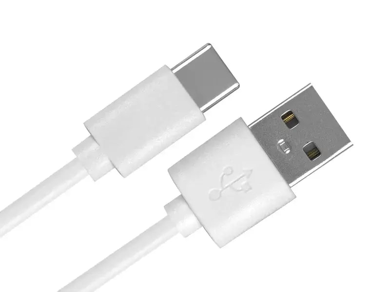 LTC PS USB-A to USB-C cable, 2 m, 10 W, white