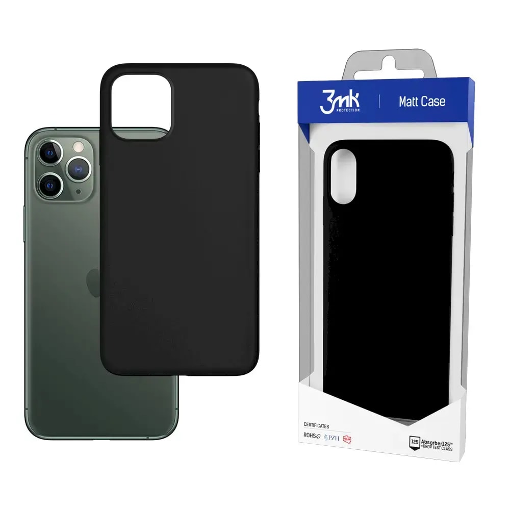 3mk Matt case for iPhone 12 / 12 Pro, black