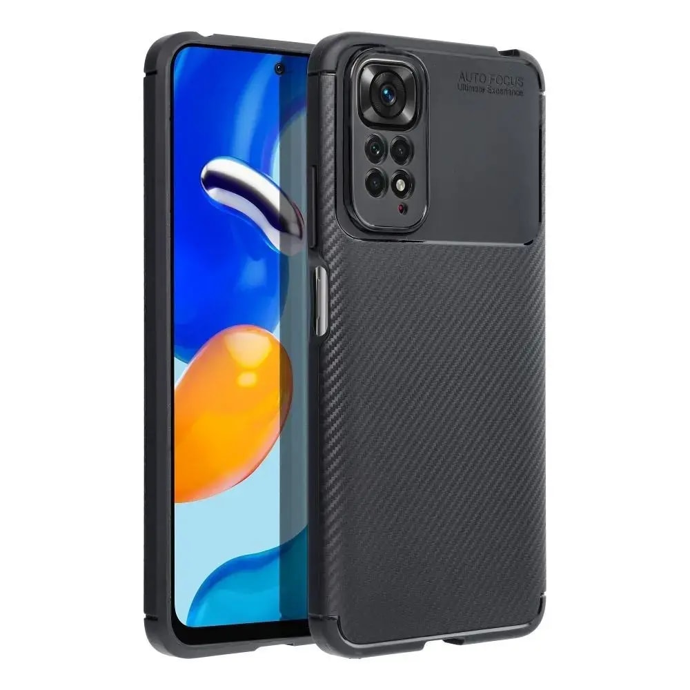 Ümbris Redmi 12C, Fusion Carbon Premium, must