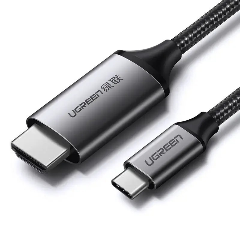 Videokaabel Ugreen MM142 USB-C – HDMI, 4K 60 Hz, 1,5 m, must-hall