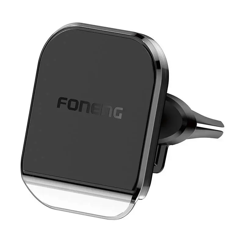 Telefonihoidik autosse Foneng CP106, ventilatsiooniavale, magnetiga, must