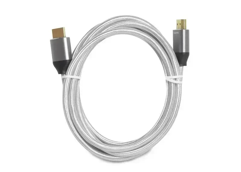 HDMI-kaabel LTC LXHD214 2.1, 8K, punutud, 5 m, hõbedane