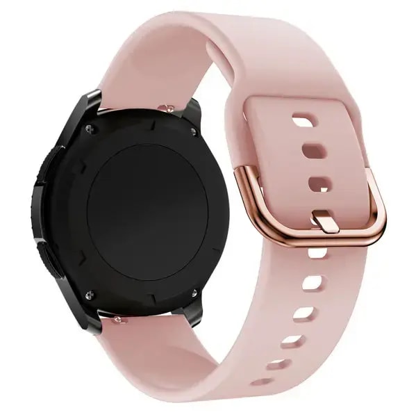 Силиконовый ремешок для Samsung Galaxy Watch 46 мм / Gear S3 Fusion TYS, розовый