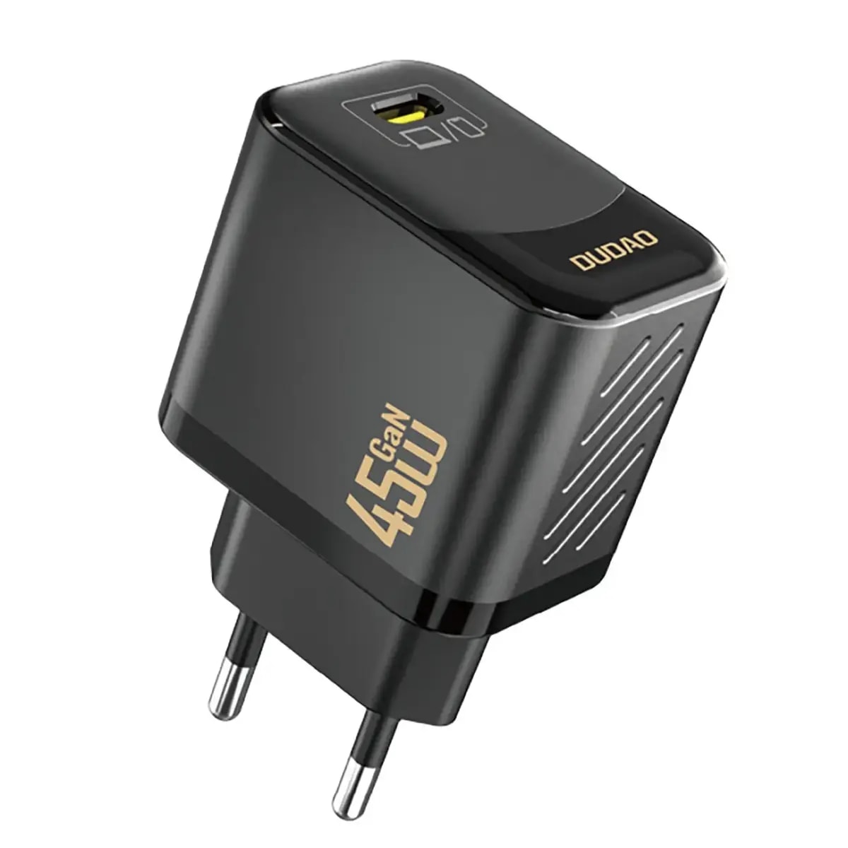 Зарядное устройство Dudao A28, 45 Вт, USB-C, GaN, чёрное
