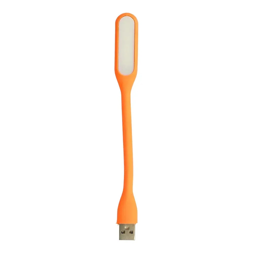 Flexible silicone USB mini LED lamp, orange