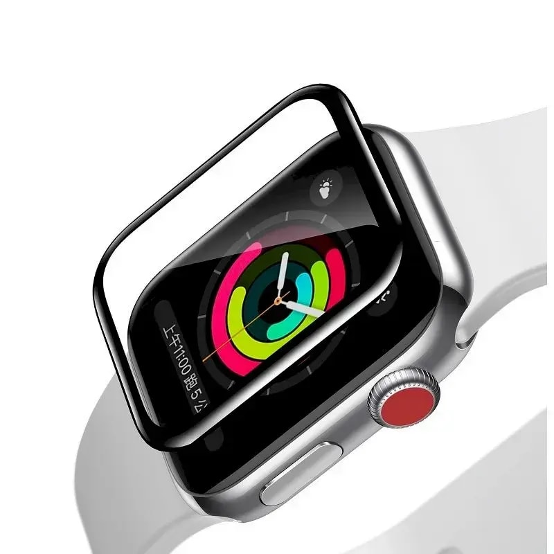 Защитное стекло для Apple Watch Series 1/2/3 38 мм Baseus, чёрное