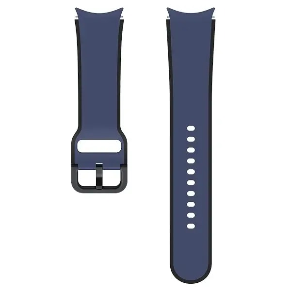 Samsung Two-tone Sport silicone band for Samsung Galaxy Watch 5 20 mm, navy blue