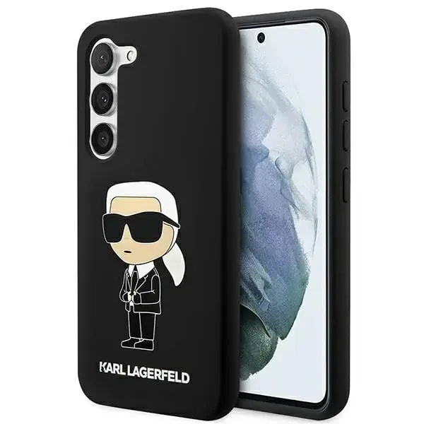 Karl Lagerfeld KLHCS23SSNIKBCK Ikonik case for Samsung Galaxy S23, black