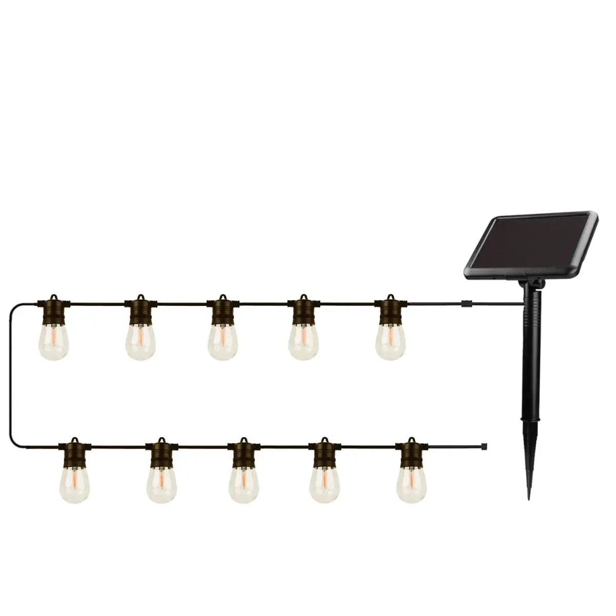 Forever Light Sunari FLS-60 solar LED garland, 7.5 m, 10 bulbs