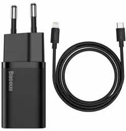 Laadija Baseus Super Si, 20 W, USB-C, must