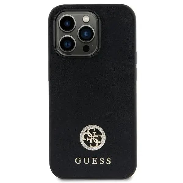 Ümbris iPhone 15, Guess GUHCP15SPS4DGPK Strass Metal Logo, must