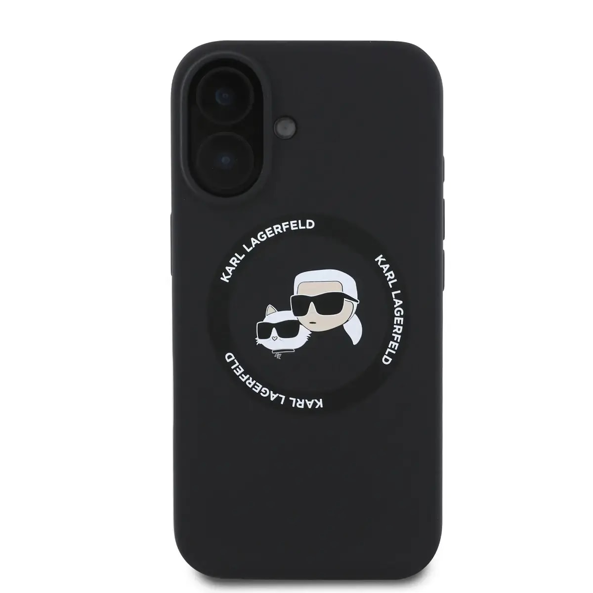 Ümbris iPhone 16, Karl Lagerfeld Liquid Silicone K&CH Heads, MagSafe, must