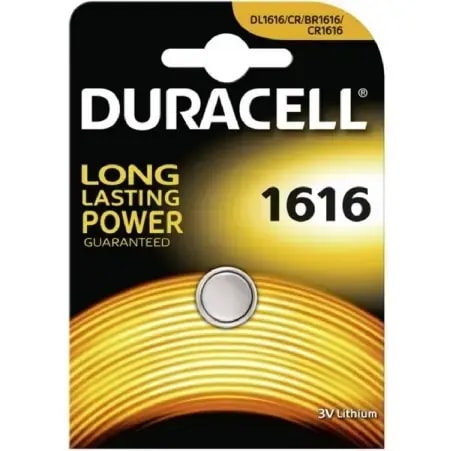 Duracell CR1616 lithium coin battery, 3 V