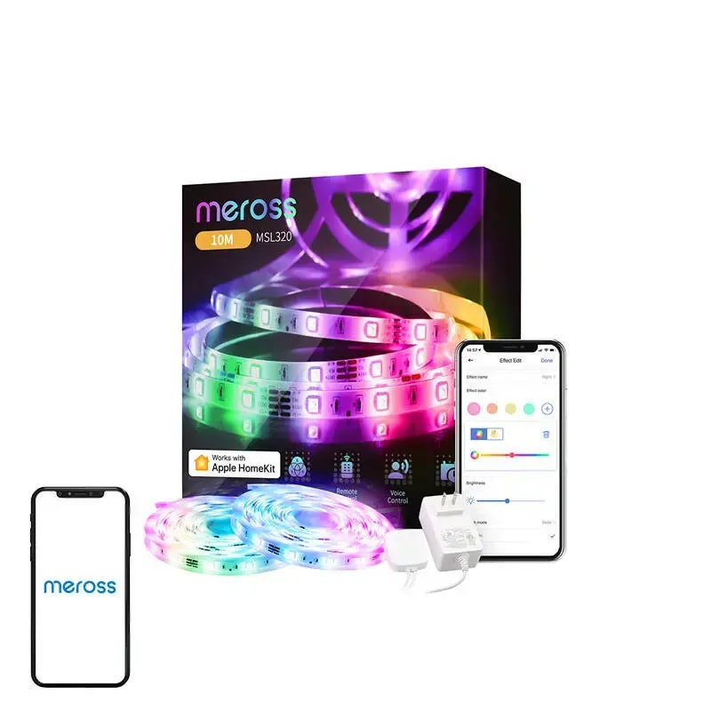 Умная светодиодная лента Meross MSL320, Wi-Fi, HomeKit