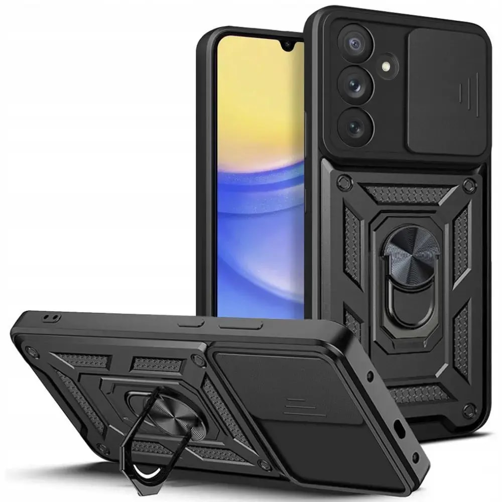 Чехол для Samsung Galaxy A15 4G / 5G TECH-PROTECT Camshield Pro, чёрный